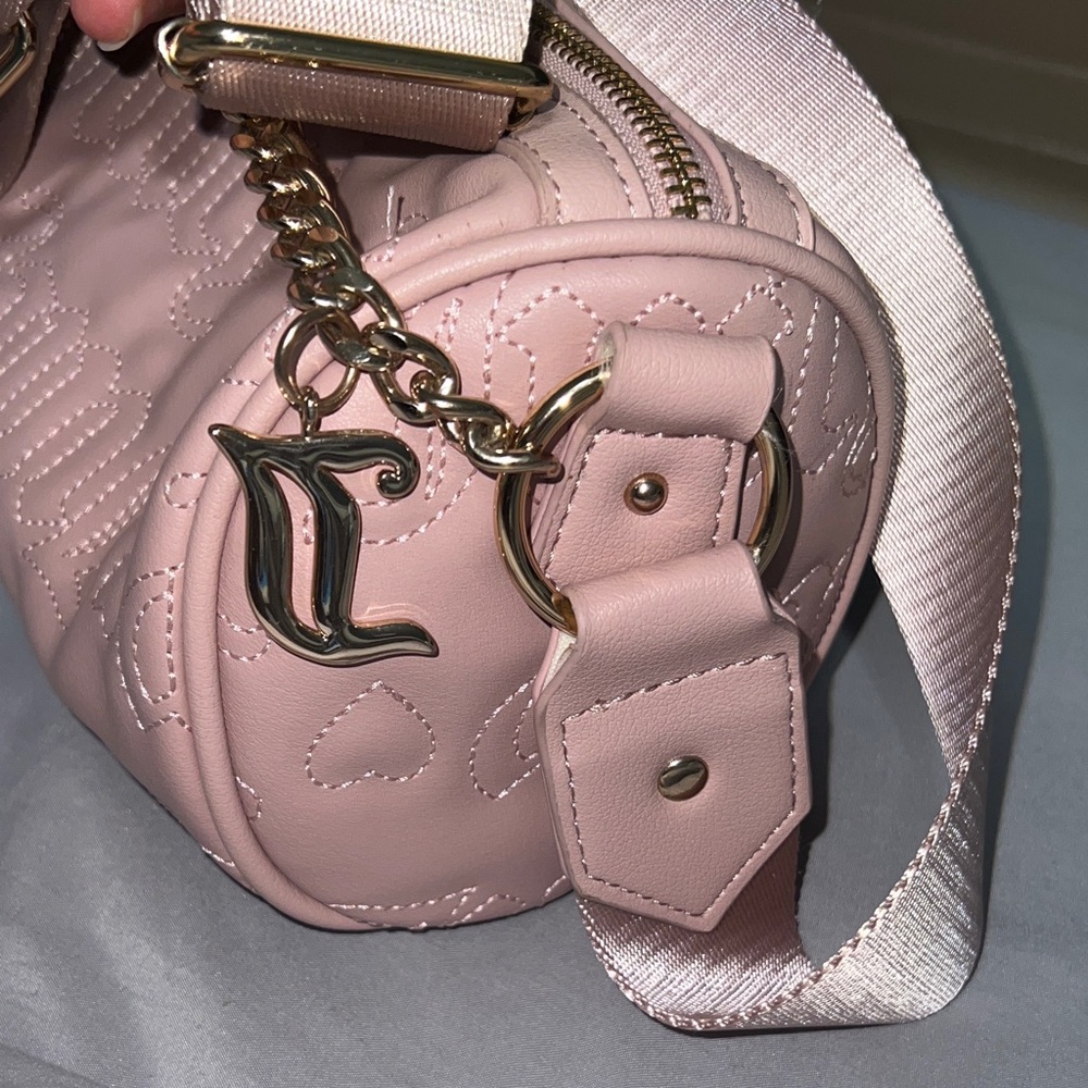 Juicy Couture Pink Crossbody Bag with Gold Chain - Picture 6 of 8